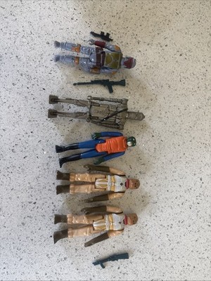 1979 Star Wars Bounty Hunters , Walrus Man, IG 88 Two Bossk and Boba Fett