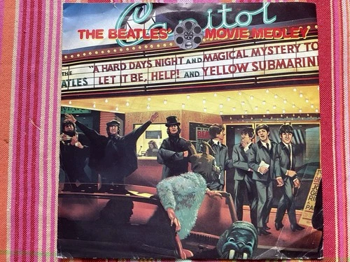 THE BEATLES MOVIE MEDLEY -  Vinyl 45rpm 7-Single