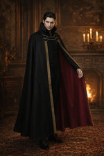 Adult Vampire Costume - Dracula, Devil, Witch Cosplay Cape, Gothic Steampunk