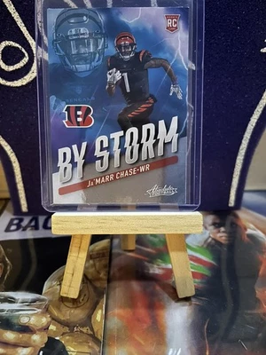 2021 Panini Absolute NFL Ja'Marr Chase By Storm Rookie Insert Bengals - Image 1 of 2
