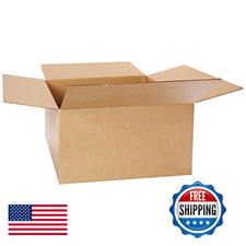 BOX USA 22x17x12" Corrugated Cardboard Shipping Boxes 10-Pack, 65lb Cap