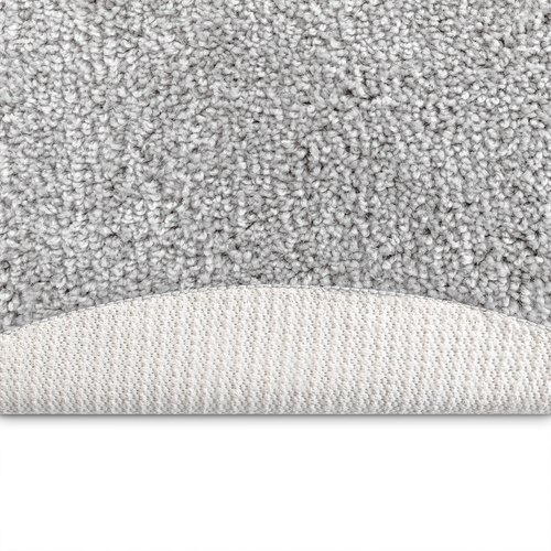 Flauschiger Teppich mit Latexrückseite Grau ø120 cm Runder Teppich Innentepich - Zdjęcie 5 z 8