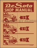 DeSoto Werkstatt Reparaturhandbuch 1941 1942 1946 1947 1948 De Soto S8 S10 S11