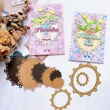 Lace Frame Metal Cutting Dies Scrapbooking Embossing Album Paper Card Stencils