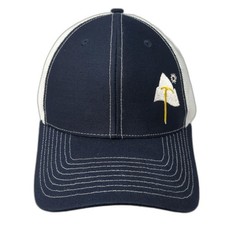 Richardson Mesh Back Trucker Hat Blue One Size Embroidered Adjustable