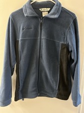 Columbia Boys Full Zip Fleece Jacket w/ Pockets Blue/Black Size 14/16