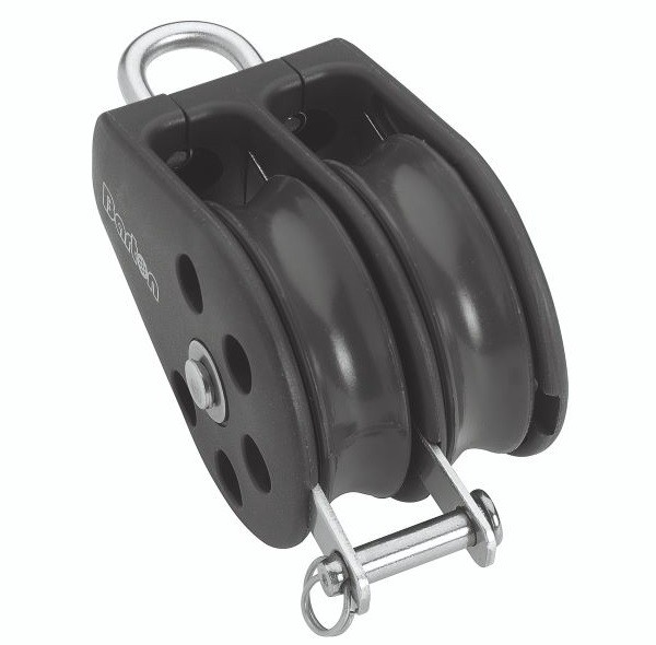 Barton Size 2 Double Fixed Eye Block with Becket 35mm - BAN02211
