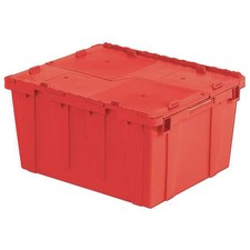 Orbis Fp261 Red Attached Lid Container, 20.19 Gal Volume Cap., 23 7/8 In L, 19