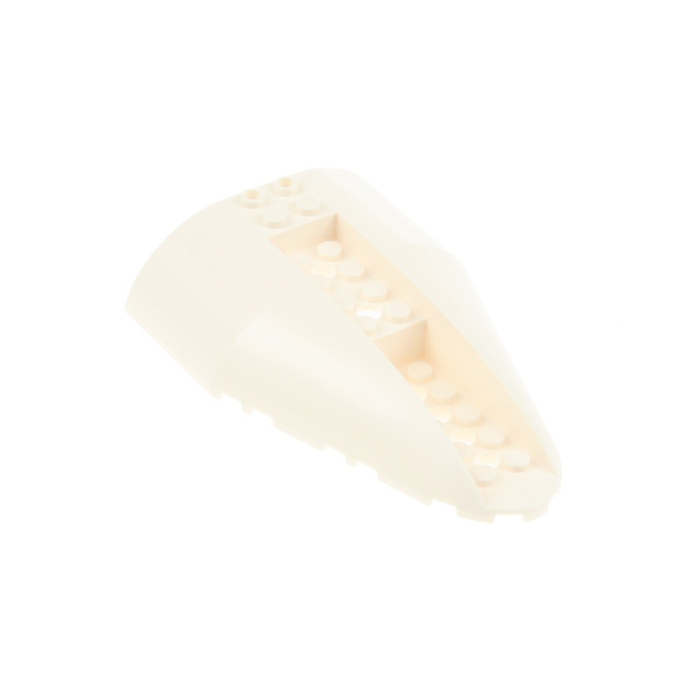 1X Lego Airplane Fuselage Tail 8X12 White Curved Top Cockpit 6433447 67245