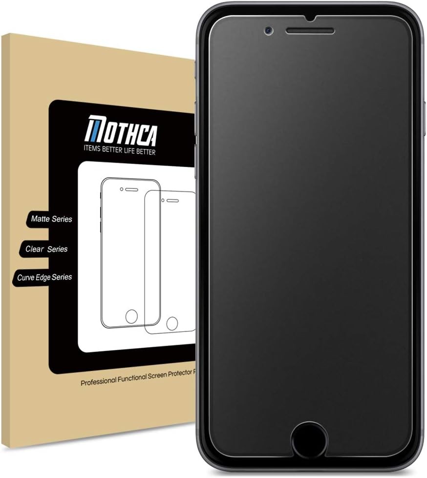 Mothca Matte Screen Protector for iPhone SE (2022/2020), 9H Tempered Glass Matt