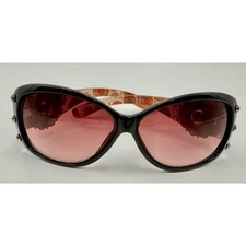 Western Turquoise Rhinestone Bling Sunglasses   IVAN Taiwan   Pink Gradient