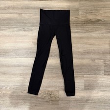 SPANX Seamless High Rise Black Leggings Stretch Pull On Womens Medium