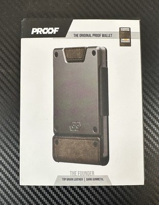 PROOF Wallet | Slim Minimalist Wallets for Men | Leather & Metal | RFID Wallet