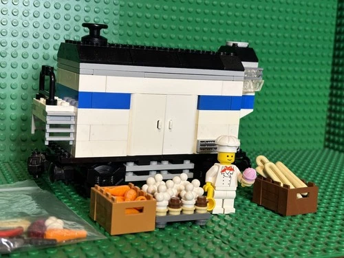 Lego train Moc Vintage Lego 7730 Train Carriage Only Refrigerator Car Read Desc.