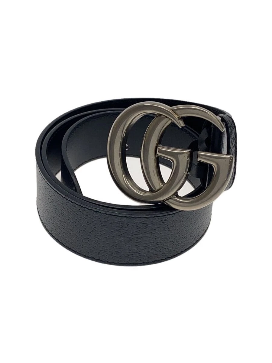GUCCI Ceinture Cuir BLK Couleur Unie Homme 406831 DJ20N 