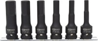 "Ks Tools 1/2\" Kraft-Bit-Stecknuss-Satz, Lang, 6-Tlg"