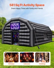 Inflatable Nightclub, 29.5 x 19.7 x 13.1 ft Inflatable Party Tent with 1100W Blo
