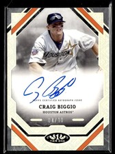 2025 Topps Tier One Craig Biggio Auto /10 Houston Astros #T1A-CB