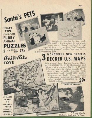 Magazine Ad - 1951 - Warren Paper Products Co., Lafayette, IN - Built-Rite