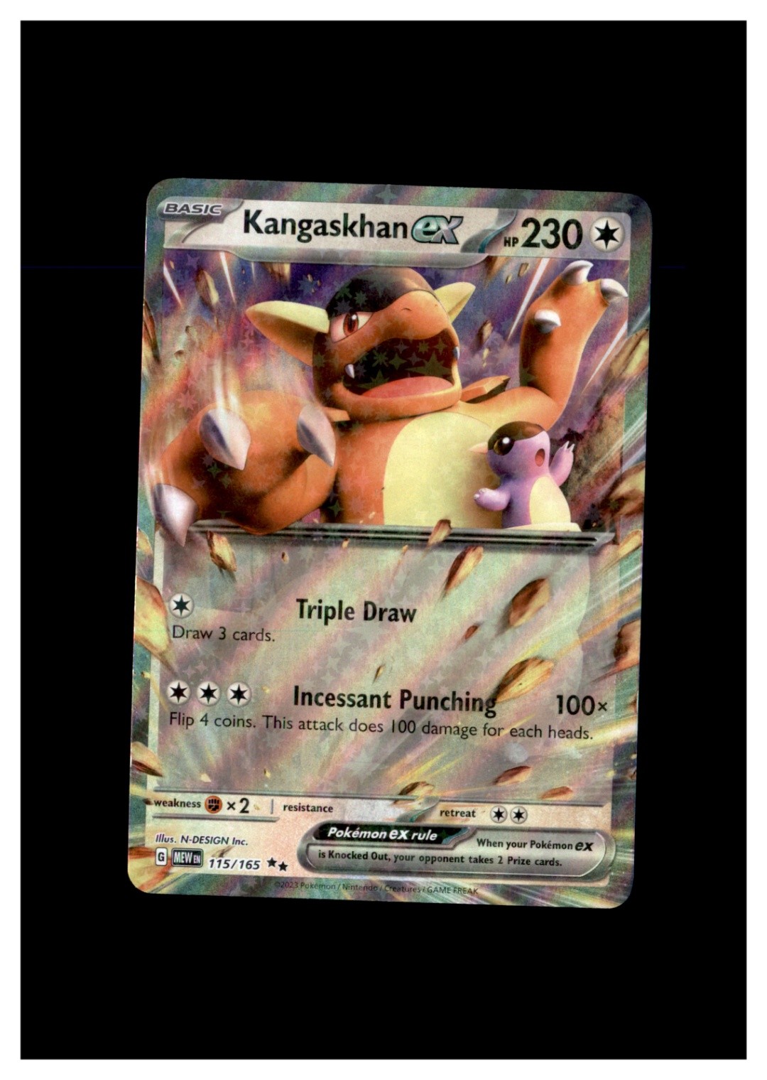 Kangaskhan ex - Double Rare SV: Scarlet & Violet 151 115/165 NMDouble RareHolo