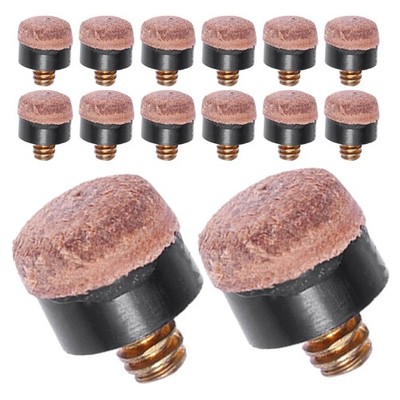  20 Pcs Pool Cue Tips Replacement Kit: Screw-on Pu Snooker Billards Billiards