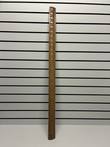 VTG Wood Furniture Salvage Molding 2”x40” Repurpose Solid Oak Carving