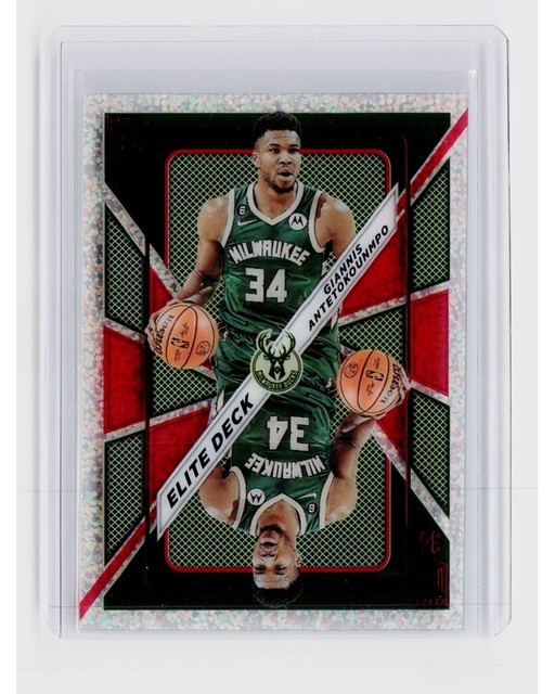 2023-24 Panini Donruss Elite Deck International Red Giannis Antetokounmpo #9