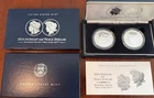 2024-S Morgan & Peace Reverse Silver Proofs. 2-Coins Set. OGP/COA. 1.88 oz. Ag.