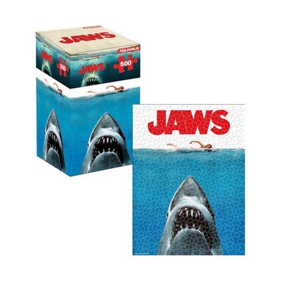 AQUARIUS Jaws One Sheet Puzzle, 500 Pieces, 14x19'', Officially Licensed