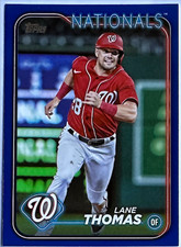 2024 Topps Series 1 #152 Lane Thomas Royal Blue Parallel