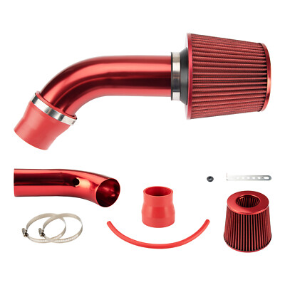 #ad 3#x27;#x27; Aluminum Car Cold Air Intake Filter Induction Kit Pipe Hose System Universal $27.99