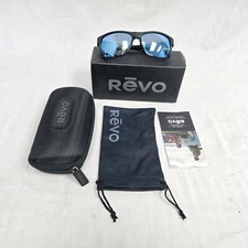 Revo Camden Sunglasses Mattle Black Frames Blue Water Lens RE 5011X *DISPLAY*