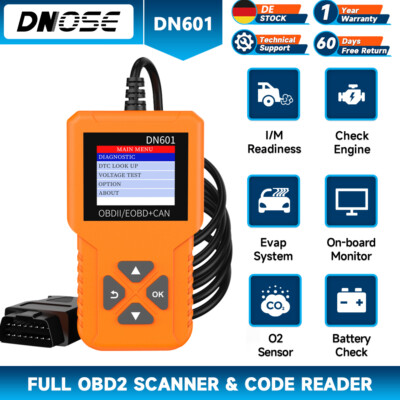  DNOSE DN601 OBD2 Diagnosegerät Auto Scanner Fehler Auslesegerät Codeleser DE
