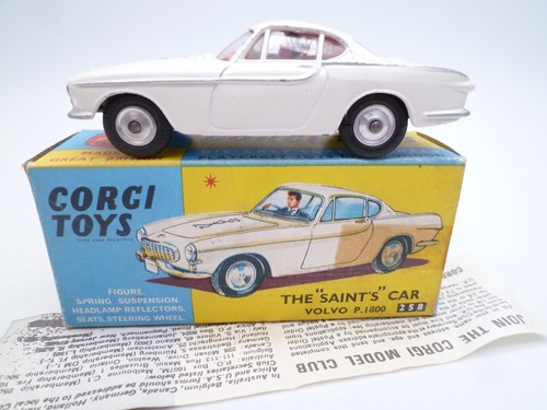 VINTAGE CORGI TOYS 258 VOLVO P1800 THE SAINT IN ORIGINAL BOX 1965-68 - Picture 3 of 7