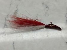 GraveDigger Bucktail Jig- RedBug - Red Sickle -Multiple Sizes & Quantities