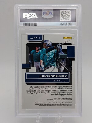 🔥 2022 Panini Donruss Rated Prospect VECTOR #RP-1 Julio Rodriguez