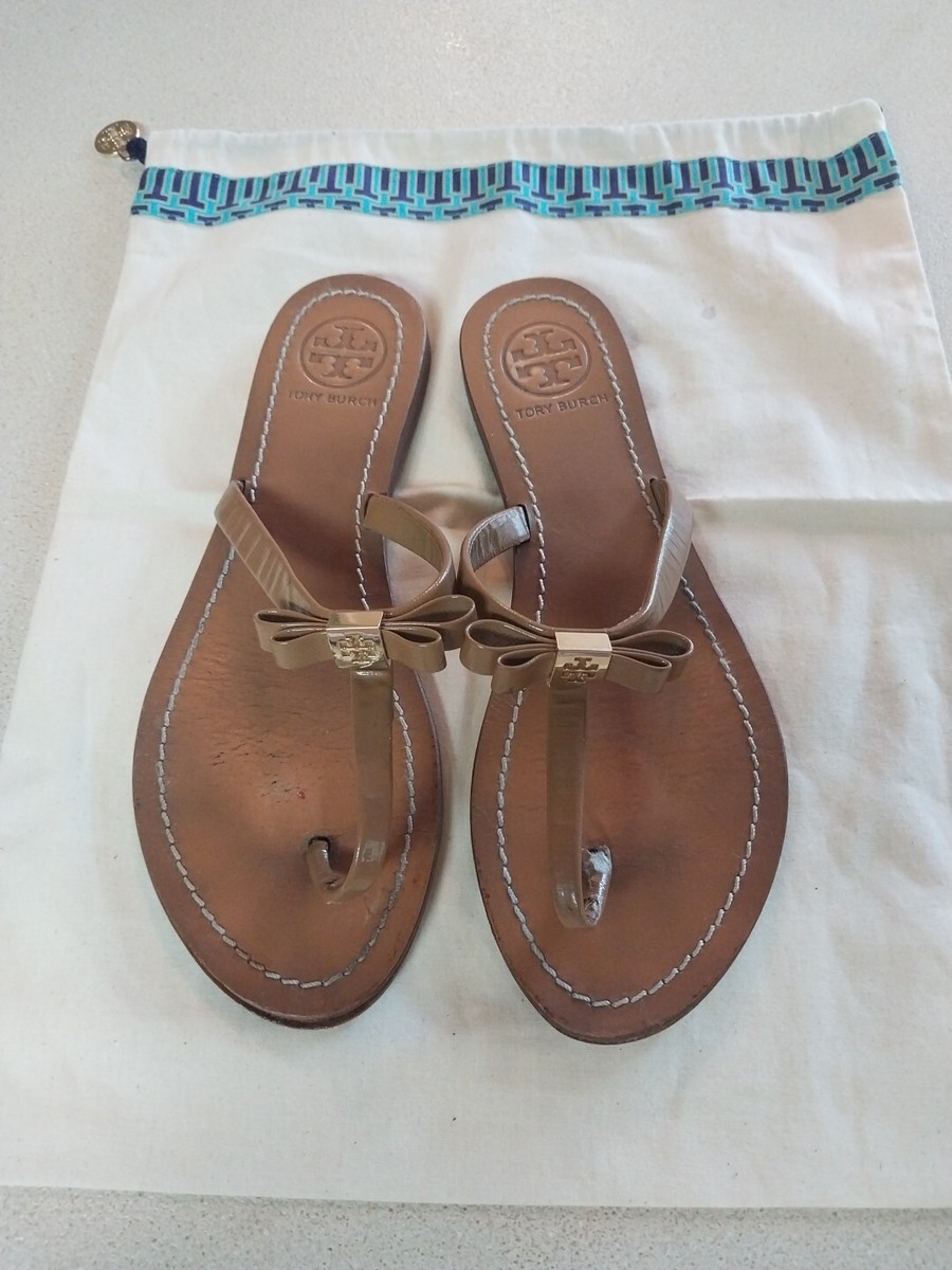 Tory Burch★関税込み Logo Leather Toe-Post Sandals Miller Sandal: Women's Designer Sandals | Tory Burch