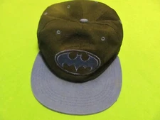 Batman Hat Logo Embroidered Black/Blue Adjustable Snapback Hat/Cap.