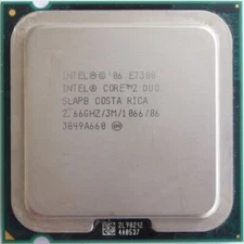 Intel CPU Core 2 Duo E7300 2.66GHz SLAPB Dual-Core CPU (Used) - Tested & Working