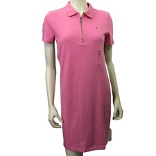 TOMMY HILFIGER 1/4 ZIP COLLARED SHIRT DRESS SM NWT
