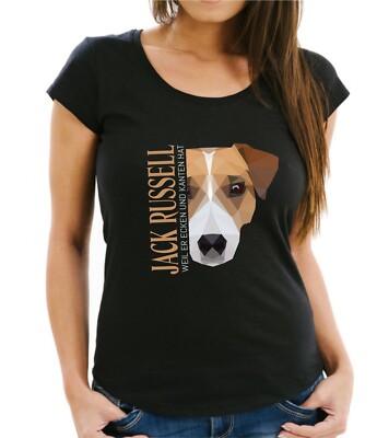 Damen T-Shirt Polygon JACK RUSSELL by Siviwonder Women Hund Hundemotiv Russel
