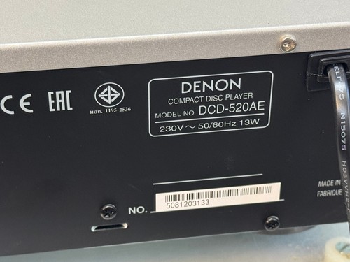 Denon DCD-520AE High-End CD-Player Silber, WMA / MP3 - Bild 19 von 20