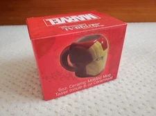 NIB Iron Man 6 oz. Ceramic Molded Cup Mug Marvel Surreal Entertainment
