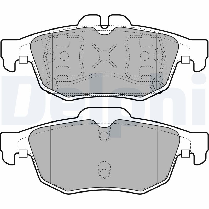 Plaquettes de frein DELPHI LP2259 friction haute performance pour stationnement Renault