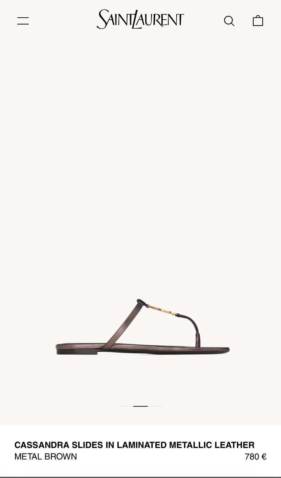 Saint Laurent Cassandra sandali flats 41