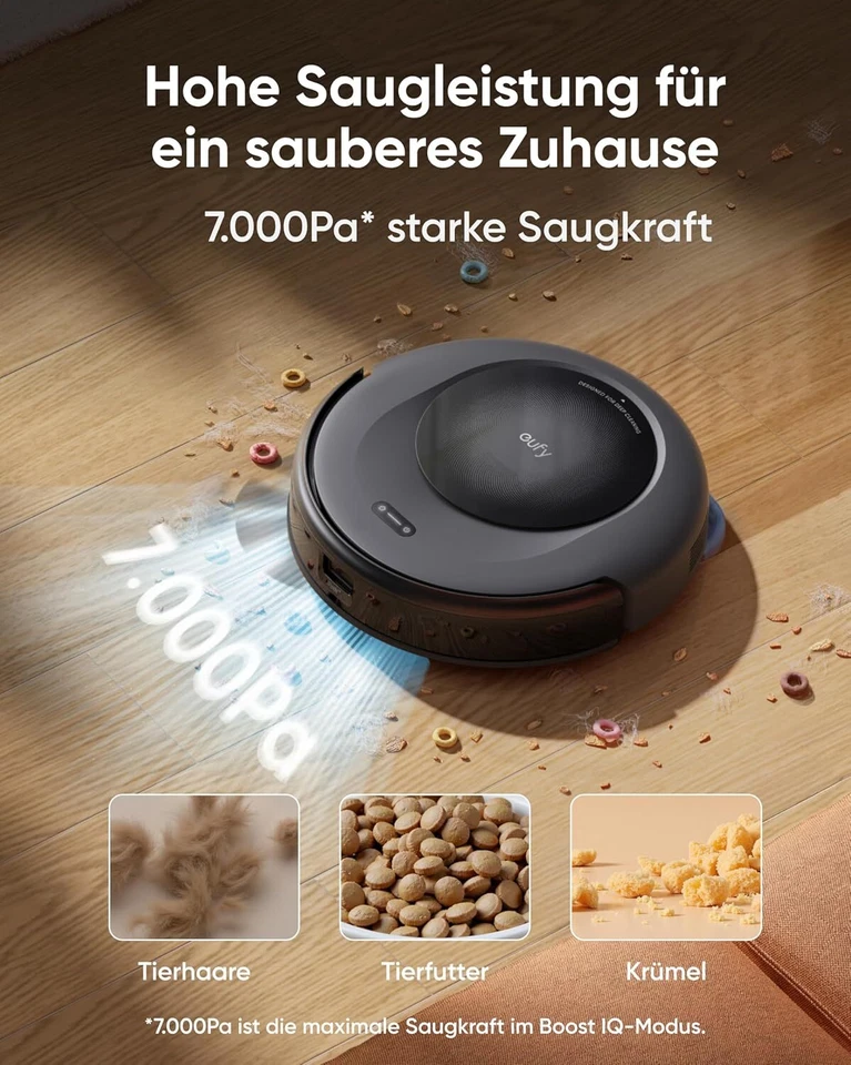 eufy Saugroboter Omni C20 mit All-in-One-Station 7000Pa Auto-Entleerung & Wasch - Bild 4 von 4