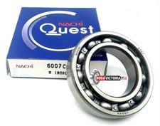 NACHI JAPAN 6007 C3 DEEP GROOVE BALL BEARING, OPEN TYPE, NO SEALS 35x62x14 mm