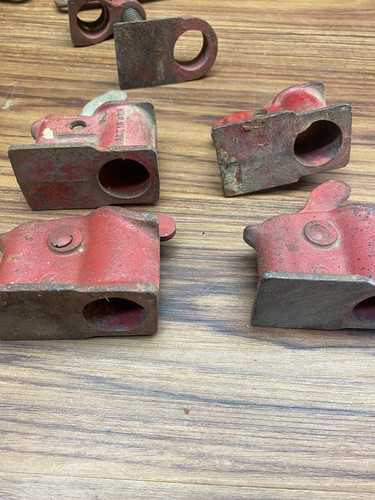 3 Pipe Clamps With Adjustable Stop 3/4" Cast Iron Woodworking Heavy Duty Set - Picture 11 of 13