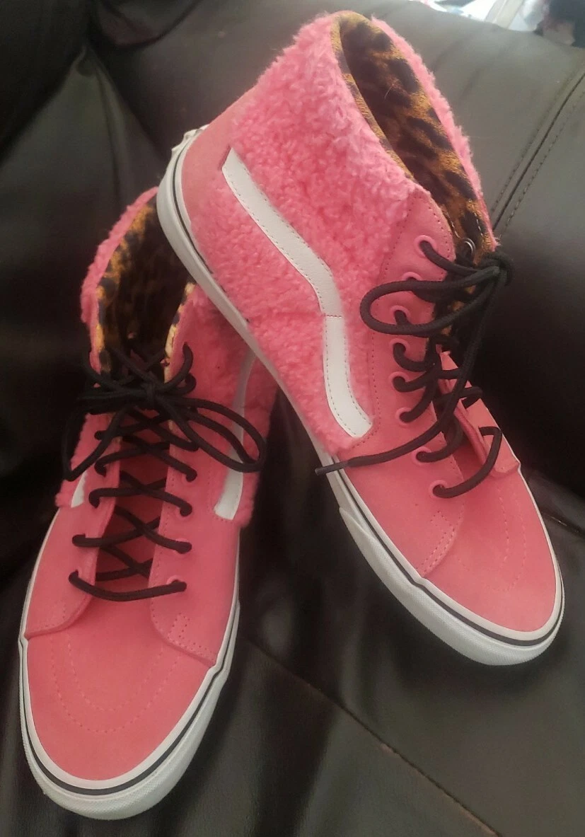 Pink top furry vans