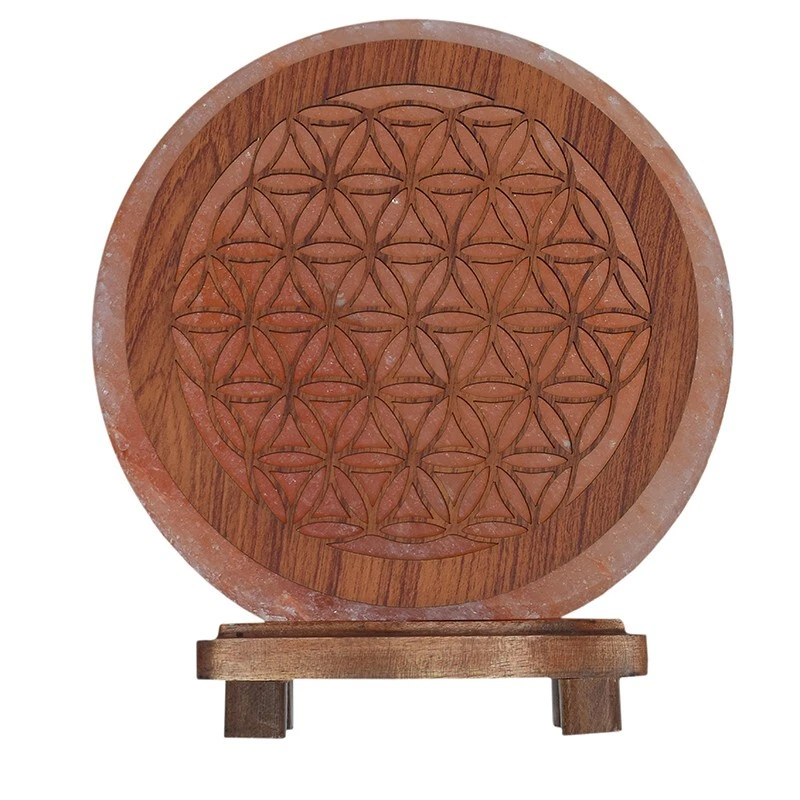 Lampe de Sel Arbre de vie de l'Himalaya 100% Naturel + Câble/Ampoule - Photo 2/4